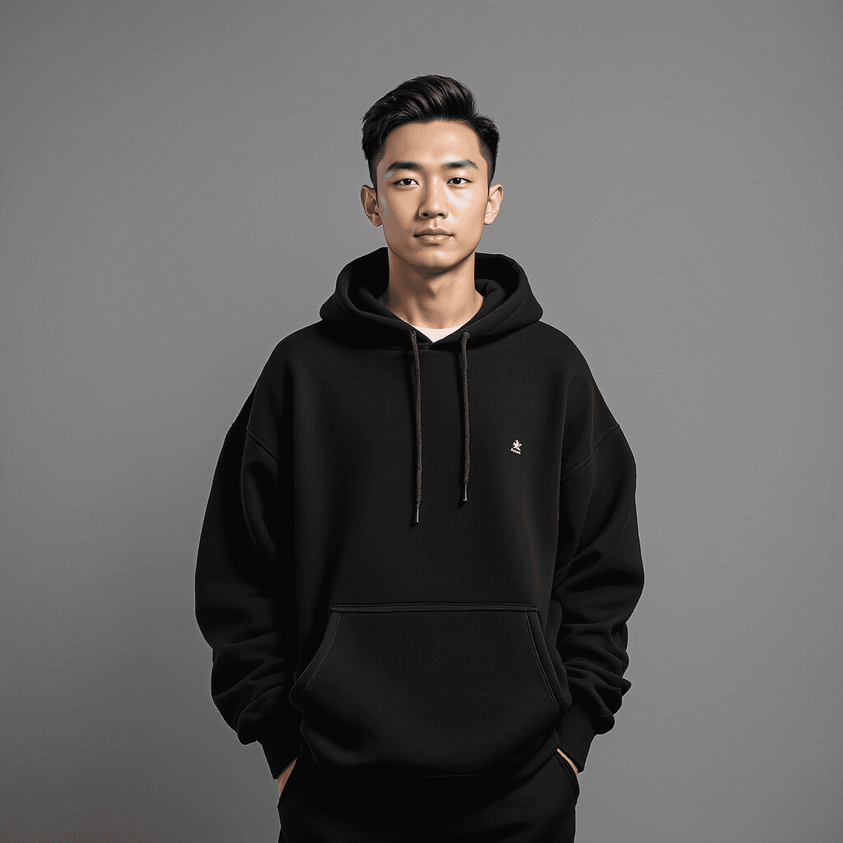 Community member in a light knit sweater